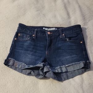 Celebrity Pink Dark Blue Jean Shorts